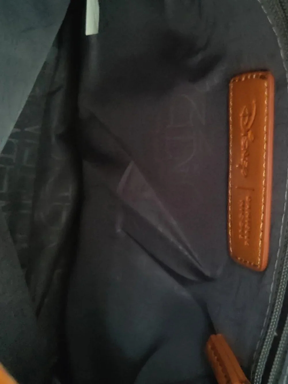 Danielle Nicole Disney Tinker Bell Mini Backpack Brown Vegan Leather Rare - Picture 7 of 8